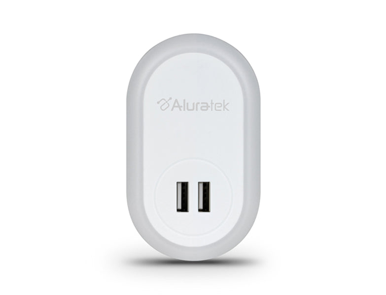 LED Nightlight with Dual USB Charging Ports