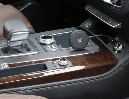 Wireless Adapter for Android Auto™ on card dashboard
