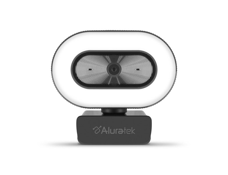 LIVE 1080p HD Webcam with Ring Light, Auto Focus and Directional Noise Cancelling Mic