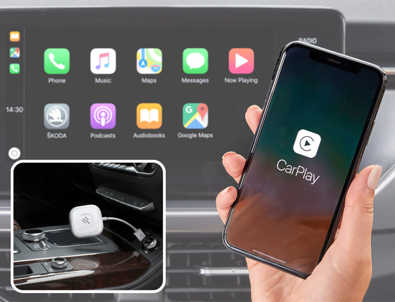Wireless Adapter for Apple CarPlay pairing with phone