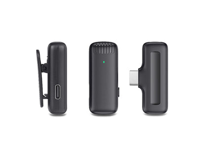 Wireless USB-C Vlogging Lapel Microphone with Charging Case