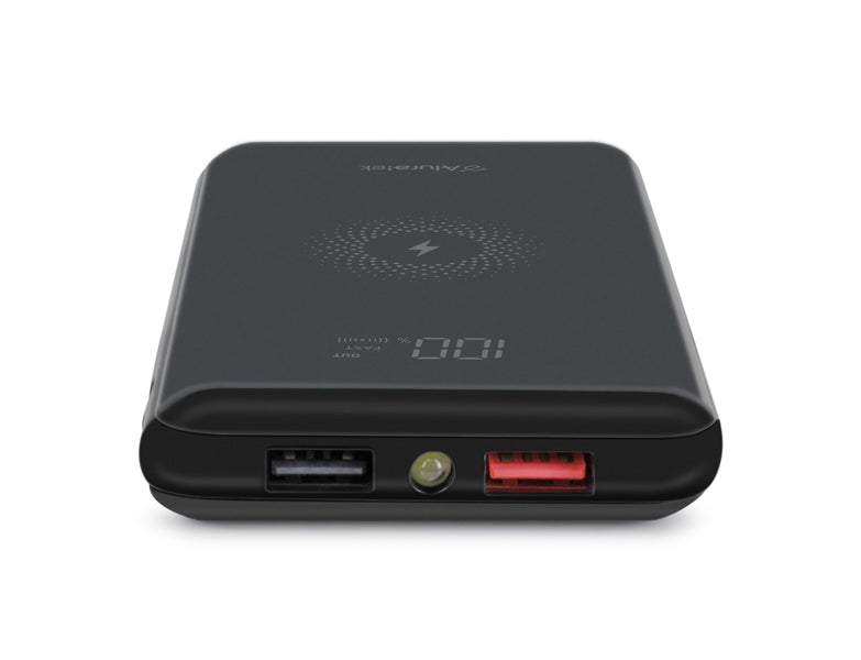 10,000mAh Wireless Charging Power Bank w/Type-C PD 2.0, QC 3.0 Quick C