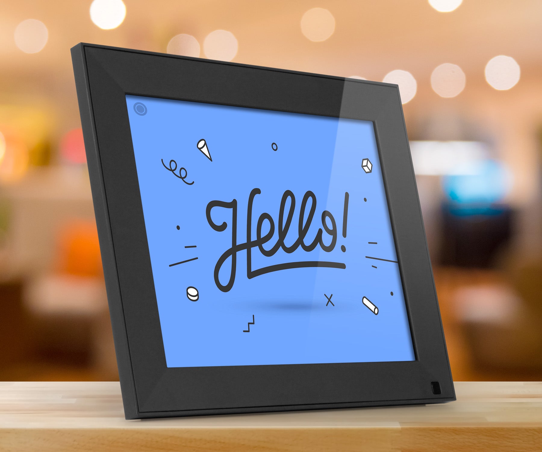 WiFi Touchscreen Digital Photo Frame with Motion Sensor and 16GB Built
