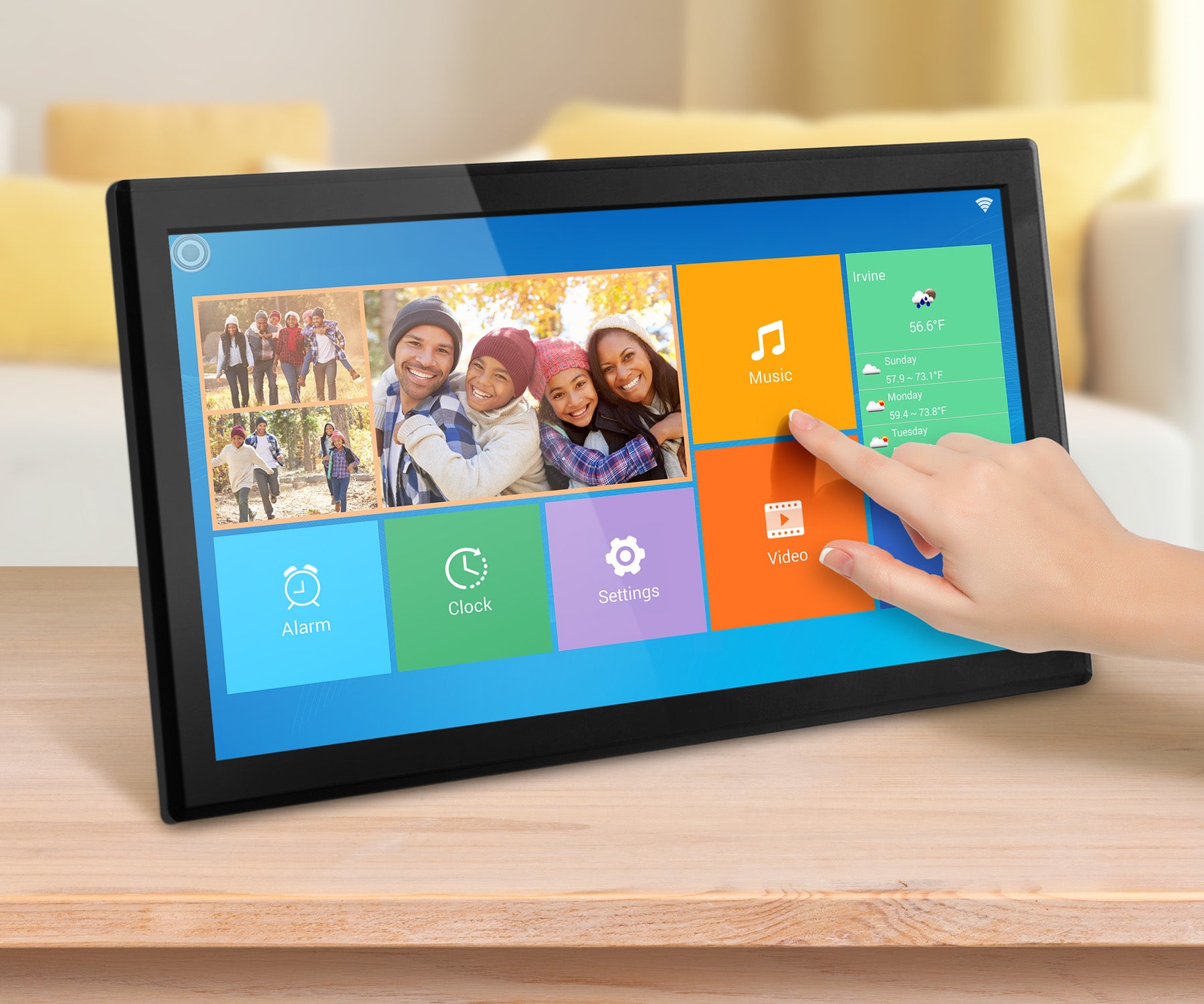 WiFi Touchscreen Digital Photo Frames | Aluratek