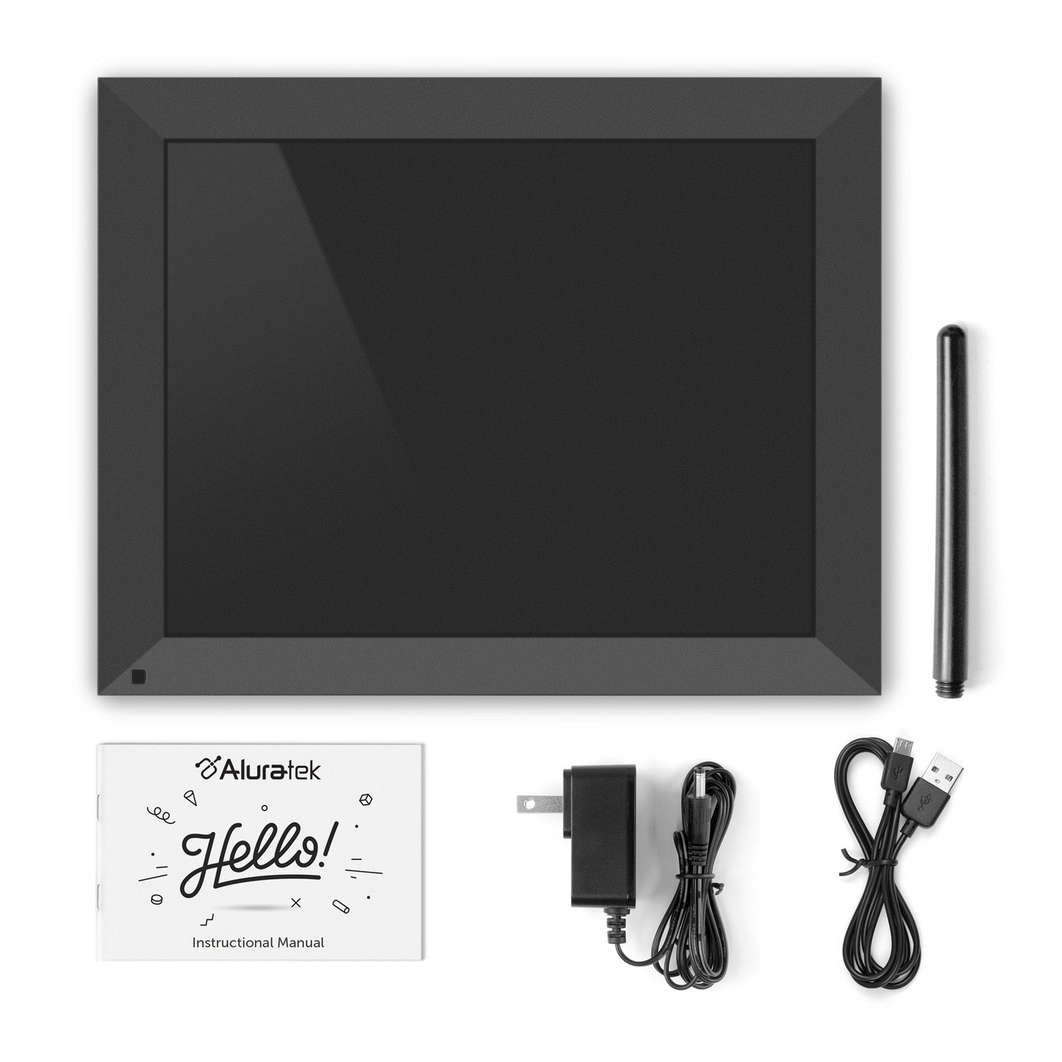 WiFi Touchscreen Digital Photo Frame with Motion Sensor, Auto Rotation
