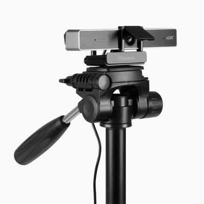Aluratek 4K HD Webcam Pro 5x Digital Zoom Dual-Stereo Noise-Cancelling Mics Tripod