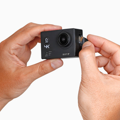 Aluratek 4K Wi-Fi Sports Action Camera Micro SD card