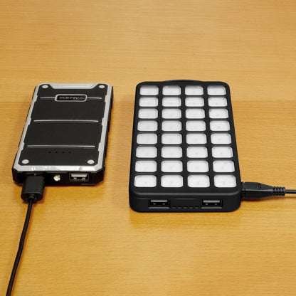 Aluratek 8k Dual USB 2.1A Power Bank with LED Lantern charging