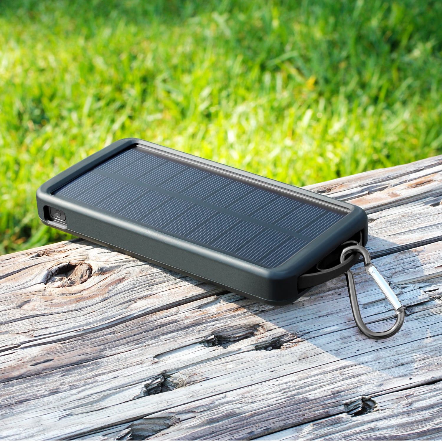 Aluratek 8k Dual USB 2.1A Power Bank with LED Lantern lifestyle angle