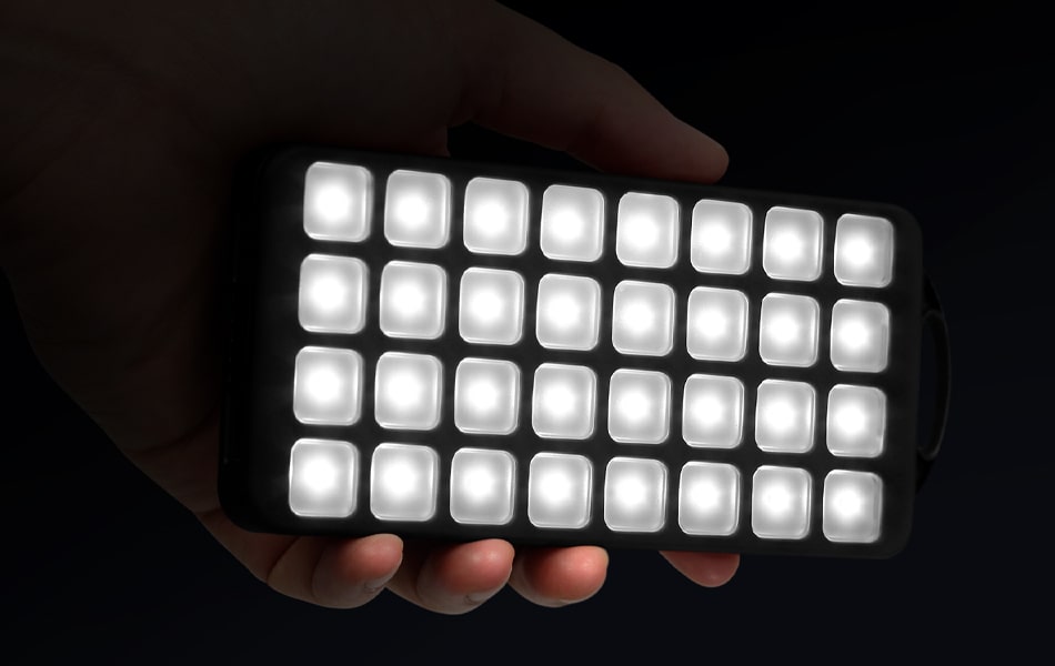 Aluratek 8k Dual USB 2.1A Power Bank with LED Lantern long-lasting light