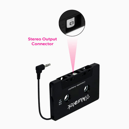AUX Audio Cassette Adapter for Cassette Players – Aluratek