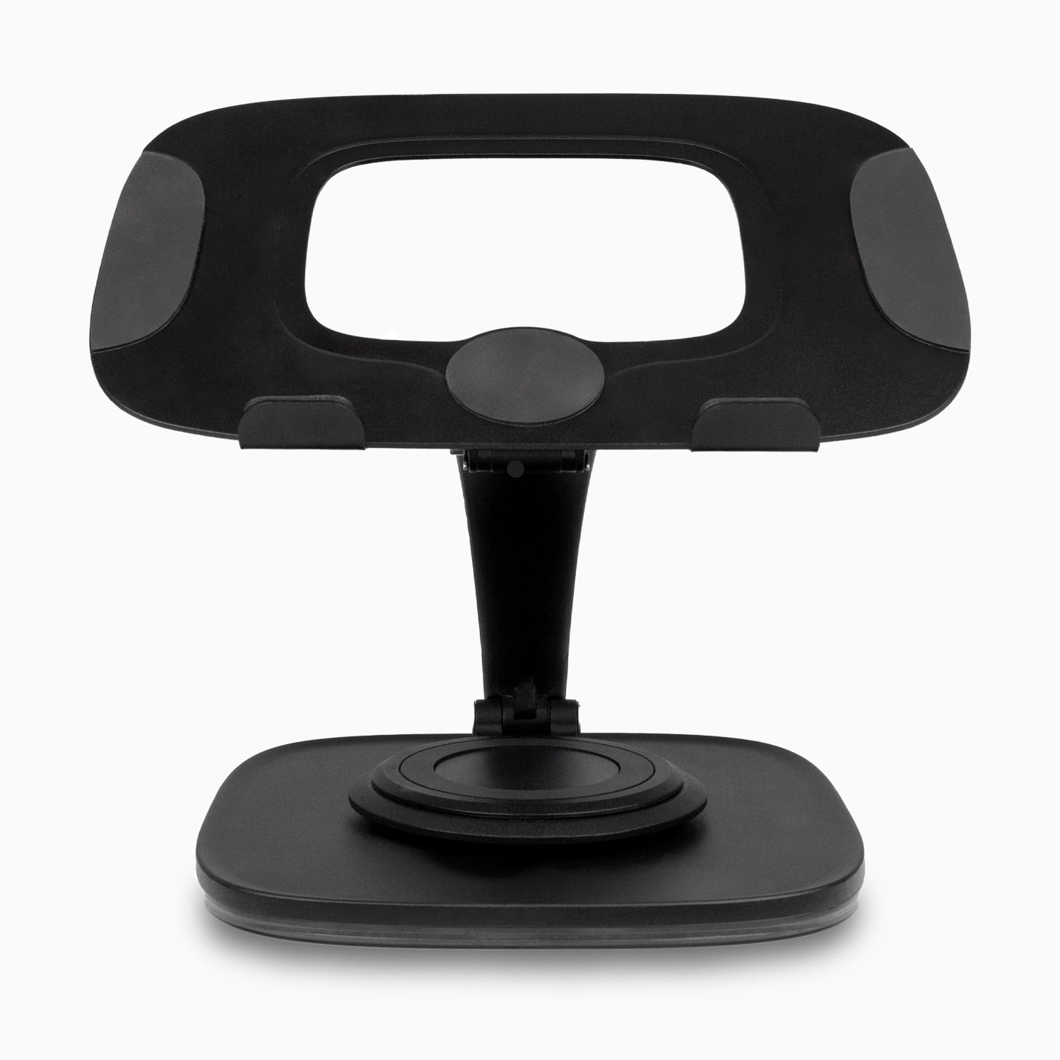 Aluratek Adjustable Ergonomic Laptop Stand 360 Rotating Base front