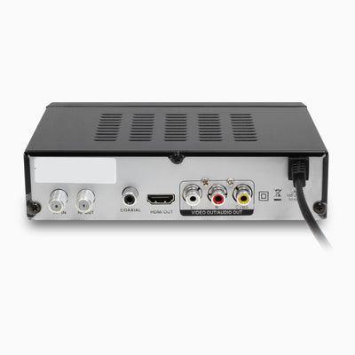 Aluratek Digital TV Converter Box with Digital Video Recorder Back