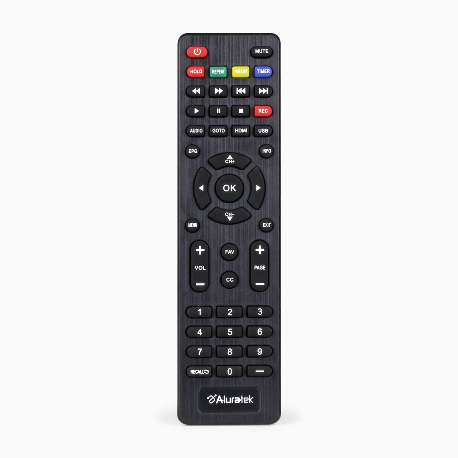 Aluratek Digital TV Converter Box with Digital Video Recorder Remote Control