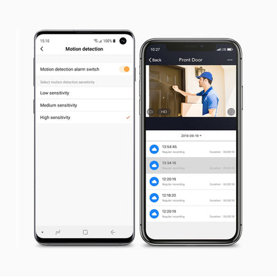 Aluratek Eco 4life SmartHome WiFi Outdoor Security Camera Smartphone app screen