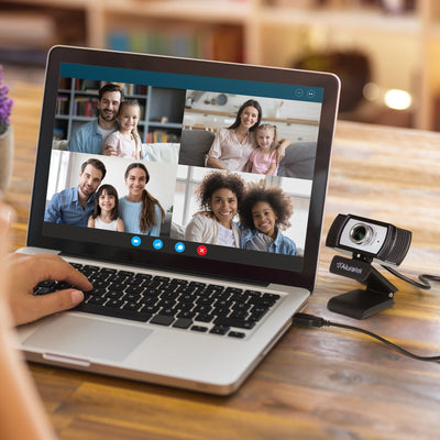Aluratek HD 1080p Webcam Lifestyle Desk