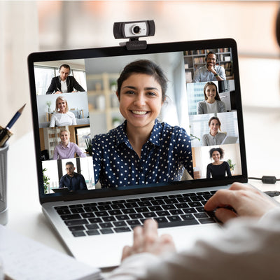 Aluratek HD 1080p Webcam Lifestyle laptop