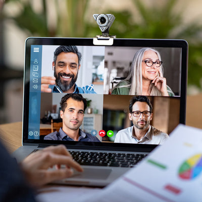 Aluratek HD 1080p Webcam Lifestyle laptop