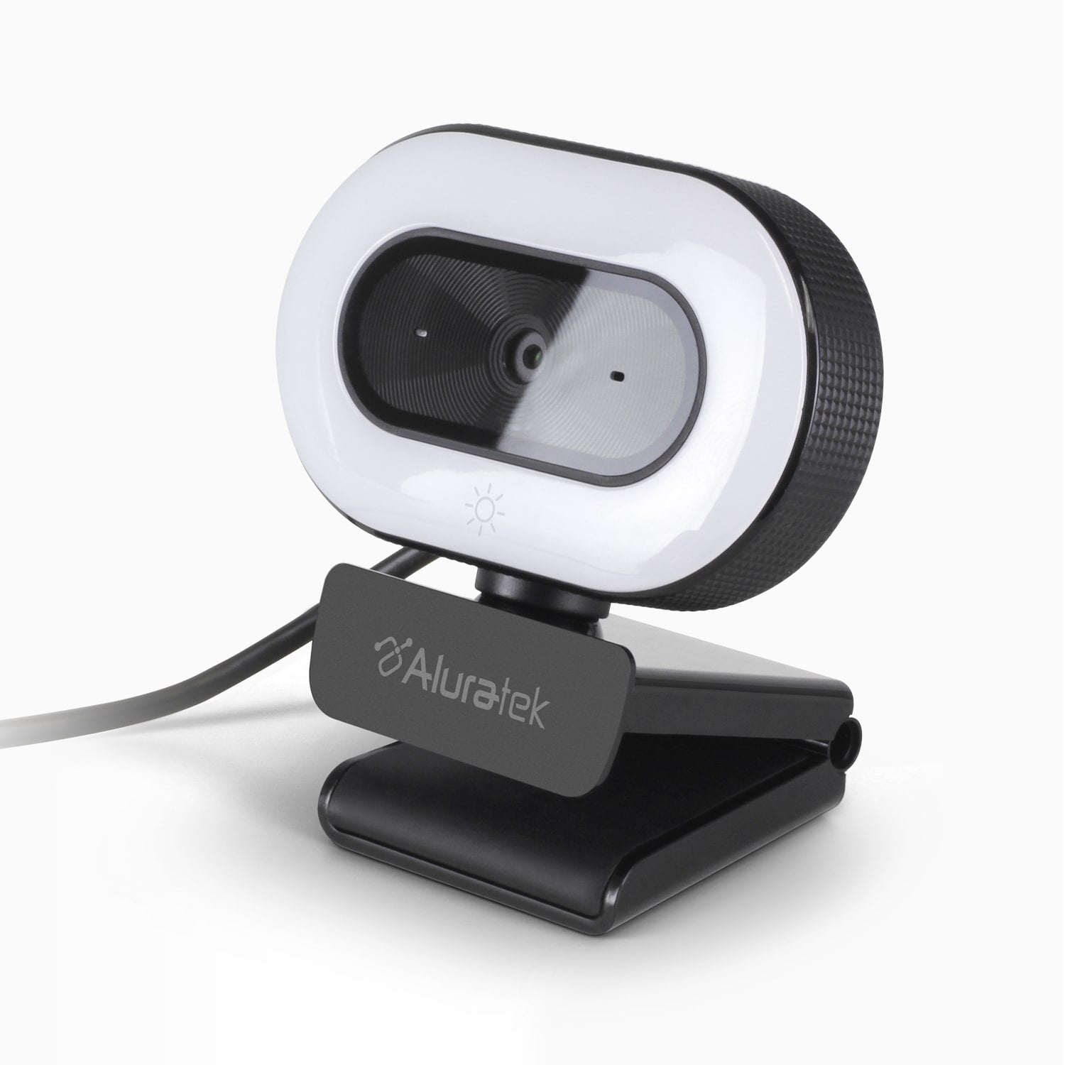 LIVE 1080p HD Webcam with Ring Light, Auto Focus and Directional Noise Cancelling Mic