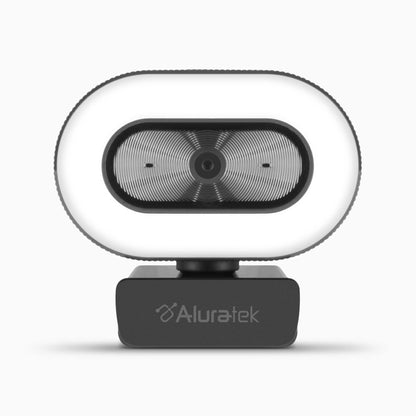 LIVE 1080p HD Webcam with Ring Light, Auto Focus and Directional Noise Cancelling Mic