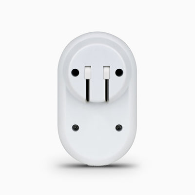 Aluratek LED Nightlight with Dual-USB Charging Ports Back white