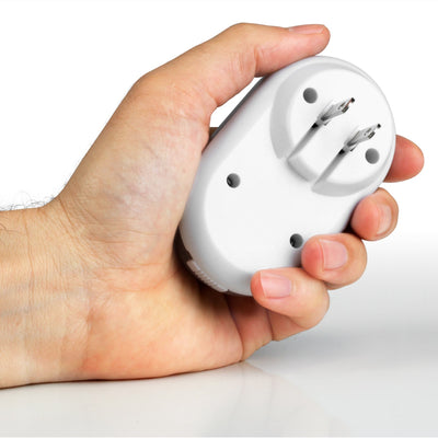 Aluratek LED Nightlight with Dual USB Charging Ports Lifestyle Scale