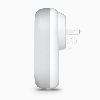 Aluratek LED Nightlight with Dual USB Charging Ports Side