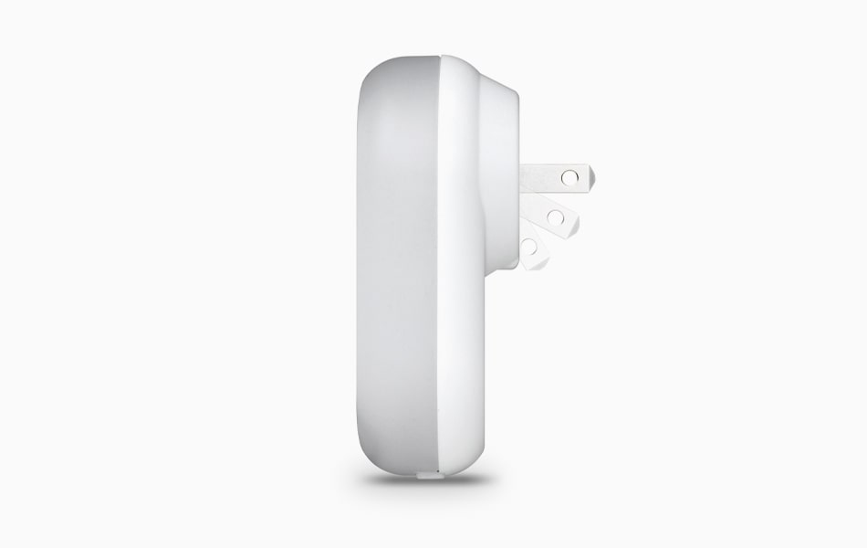 Aluratek LED Nightlight with Dual USB Charging Ports portable for on the go