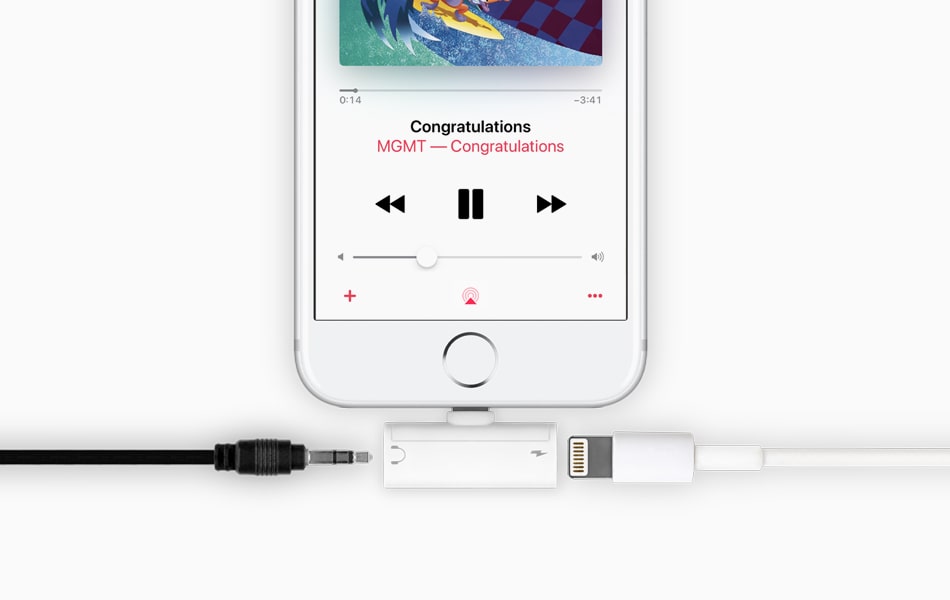 Aluratek Lightning Adapter for iPhone iPad lightening AUX port