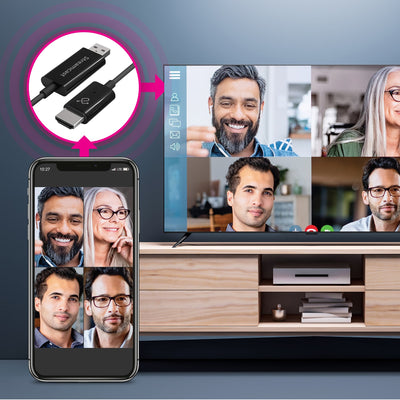 Aluratek Streamcast Wireless HD Display Adapter Zoom Mirror