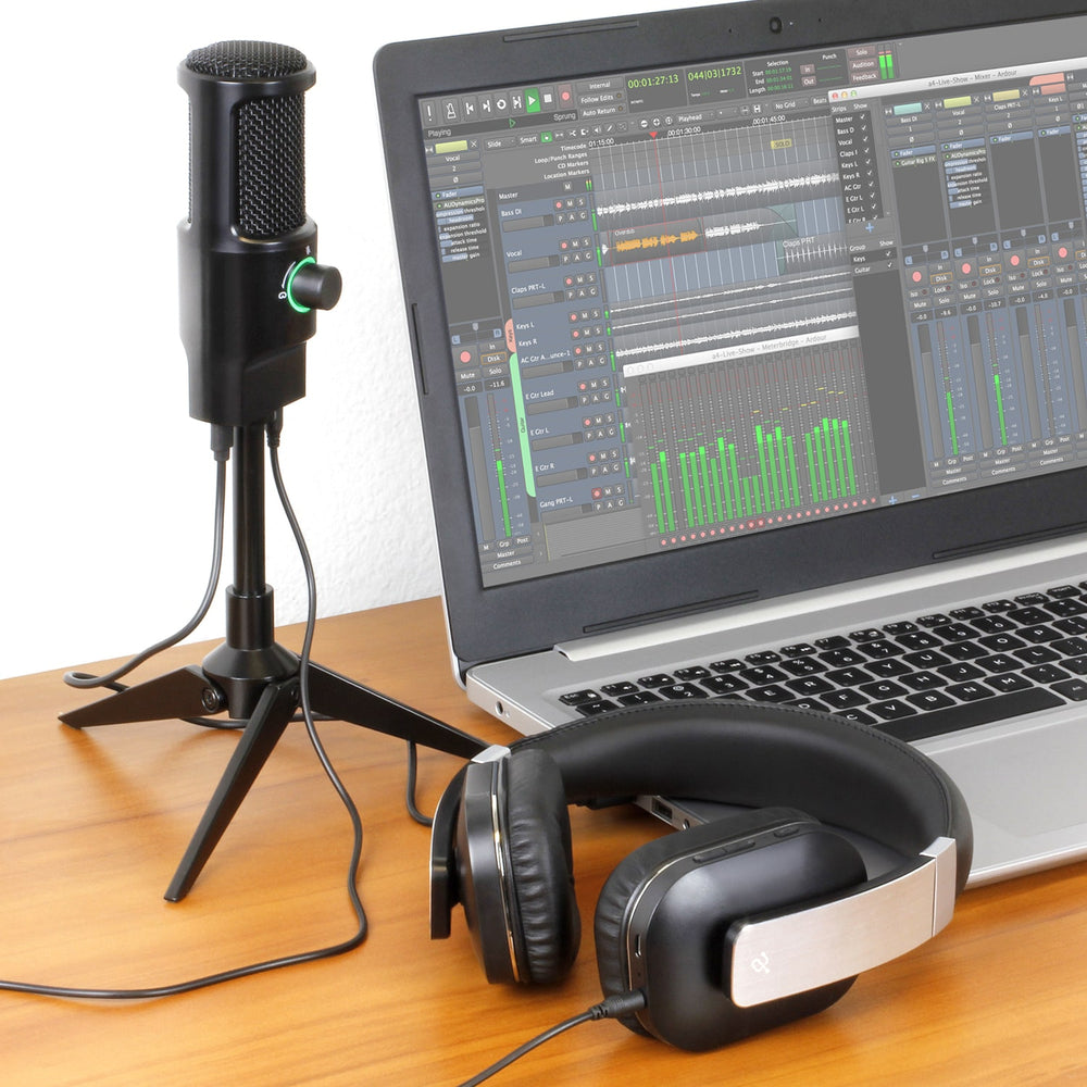 Compact USB Rocket Mic with Real-Time Monitoring – Aluratek