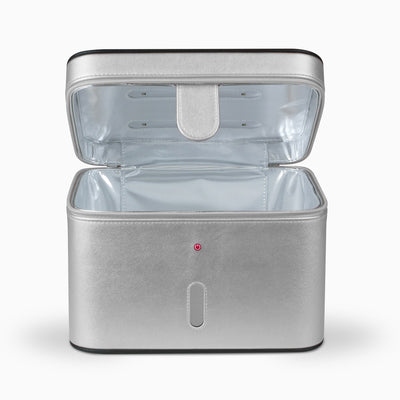 Aluratek UVC Sterilization Bag Gray front open