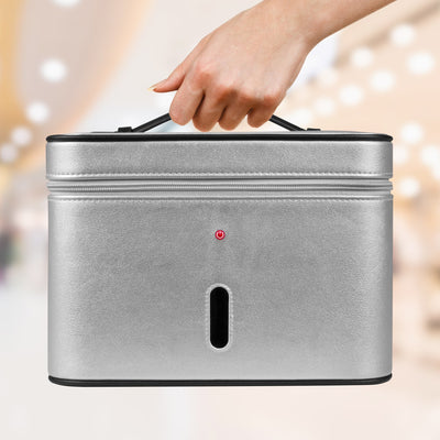 Aluratek UVC Sterilization Bag Gray lifestyle hand carry