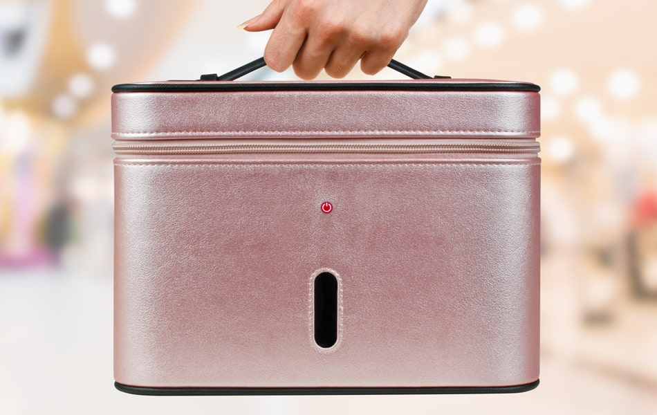 Aluratek UVC Sterilization Bag PINK Easy-to-Use and Portable