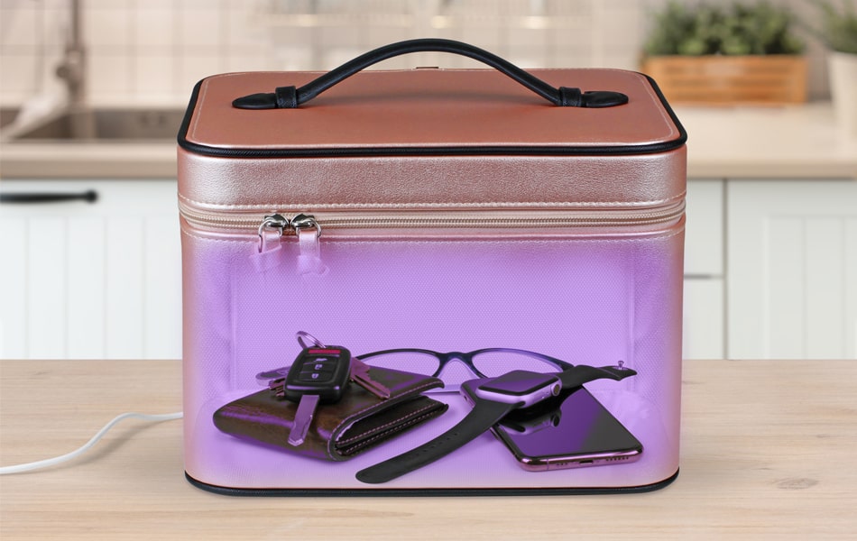 Aluratek UVC Sterilization Bag PINK Effective and Convenient Sterilization