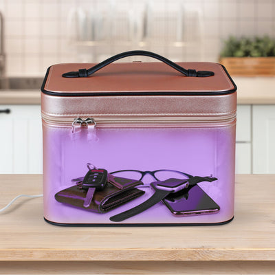 Aluratek UVC Sterilization Bag PINK lifestyle sterilize environment