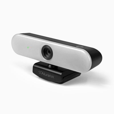 Aluratek Ultra 4K HD Ring Light Webcam Dual-Stereo Noise-Cancelling Mics Angle