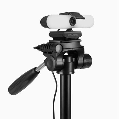 Aluratek Ultra 4K HD Ring Light Webcam Dual-Stereo Noise-Cancelling Mics tripod