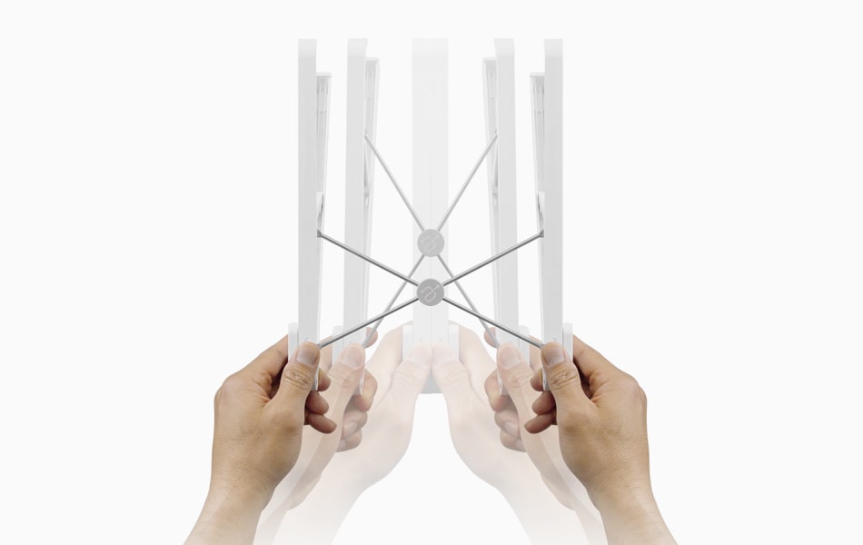 Aluratek Universal Portable Foldable Laptop and Tablet Stand Portable design