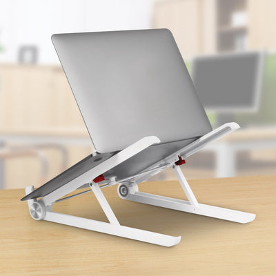 Aluratek Universal Portable Foldable Laptop and Tablet Stand lifestyle laptop