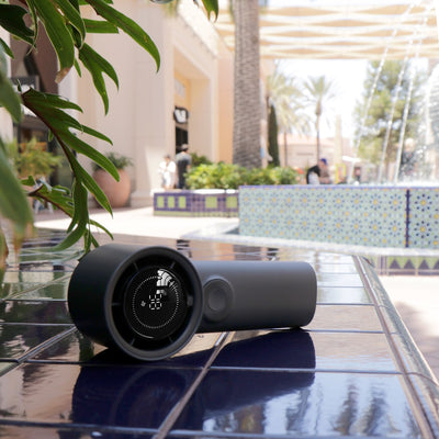 Aluratek Vortex Go Handheld Rechargeable Fan angle solo