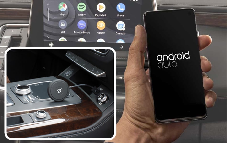 Aluratek Wireless Adapter for Android Auto Quick Auto Connection