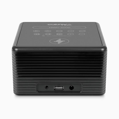 Aluratek Wireless Charging FM Clock Radio with Bluetooth Streaming back