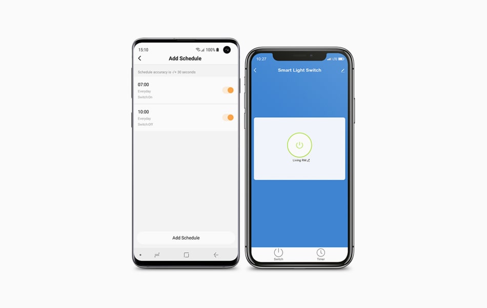 Aluratek eco4life SmartHome WiFi Light Switch Smart timers