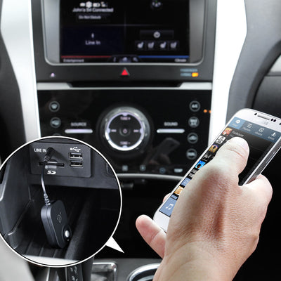 Aluratek iStream Bluetooth Audio Receiver Wired Headphone Converter Lifestyle Car Stereo