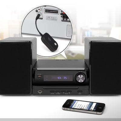 Aluratek iStream Bluetooth Audio Receiver Wired Headphone Converter Lifestyle Speaker dock