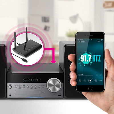 Bluetooth Optical Audio Receiver Transmitter Lifestyle Stereo