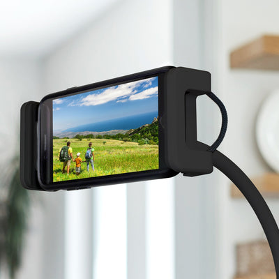Universal Smartphone and Tablet Flex Mount black Close-up Cradle
