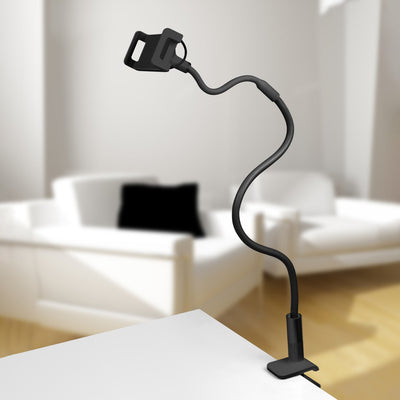 Universal Smartphone and Tablet Flex Mount black Front Angle flex