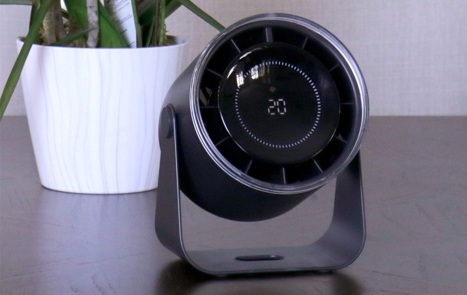 Aluratek Vortex Pro Max Rechargeable Desktop Fan Digital Display for Easy Operation